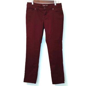 Women's The Limited Denim 678 Skinny in Burgundy in Size 10